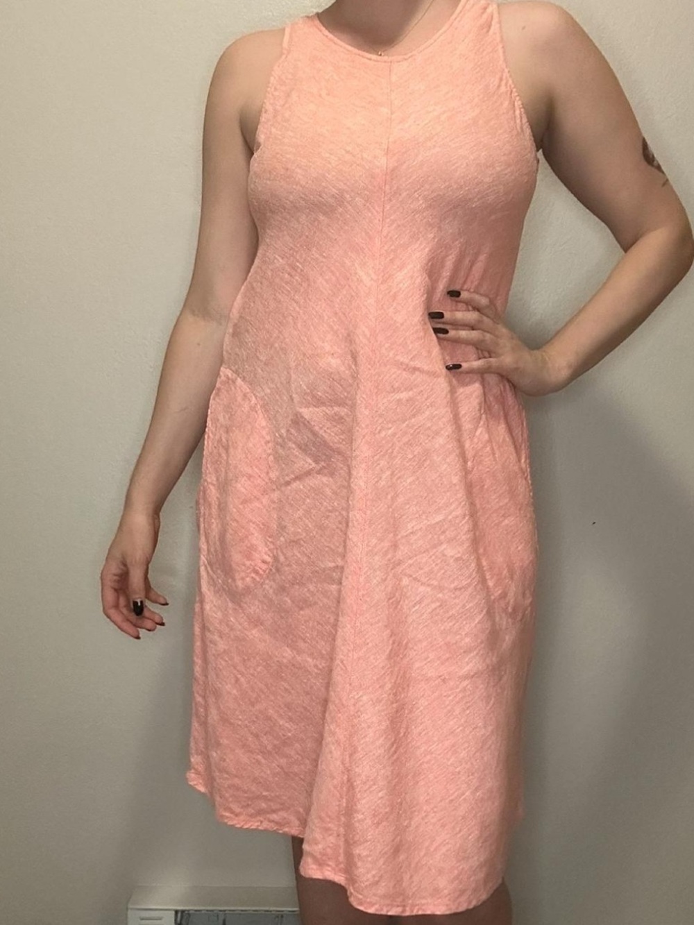 Lands' End Sleeveless Linen Dress
